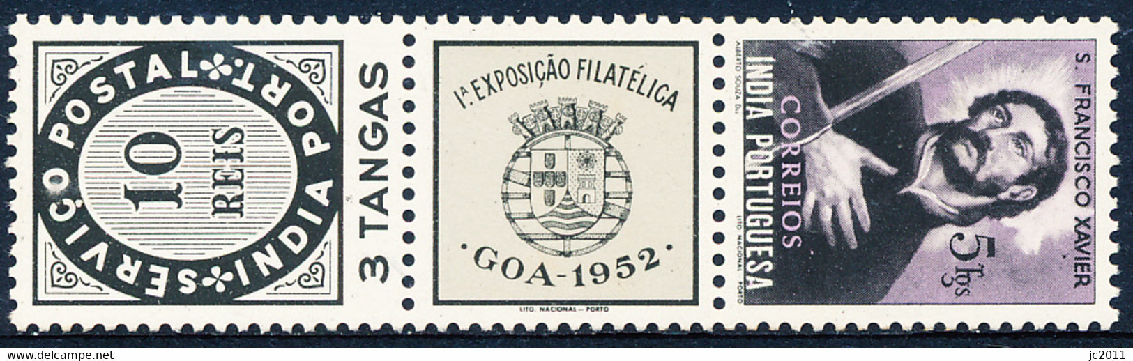 Portuguese India - 1952 - Philatelic Exibition, Goa / St. Francis Xavier - MNH - Portugiesisch-Indien