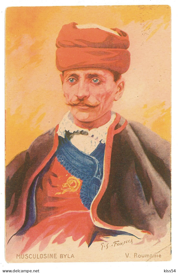RO 72 - 1822 ETHNIC Turk, Dobrogea, Romania - Old Postcard, Reclama - Unused - Rumänien