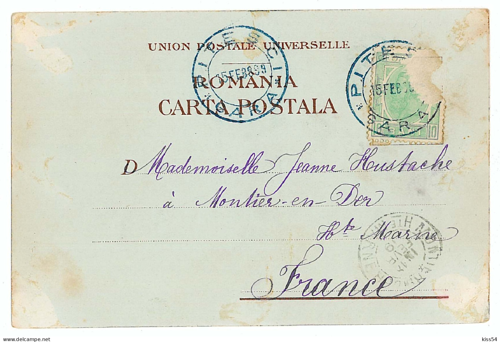 RO 72 - 8432 Princess ELISABETH, Litho, Regale, Royalty, Romania - Old Postcard - Used - 1899 - Rumänien