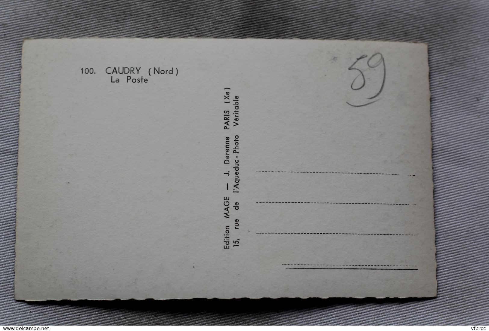 Cpsm, Caudry, La Poste, Nord 59 - Caudry