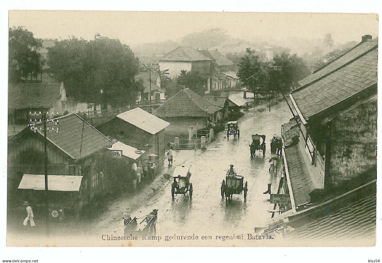 INDO 18 - 8605 BATAVIA, Chinatown, Indonesia - Old Postcard - Unused - Indonesia