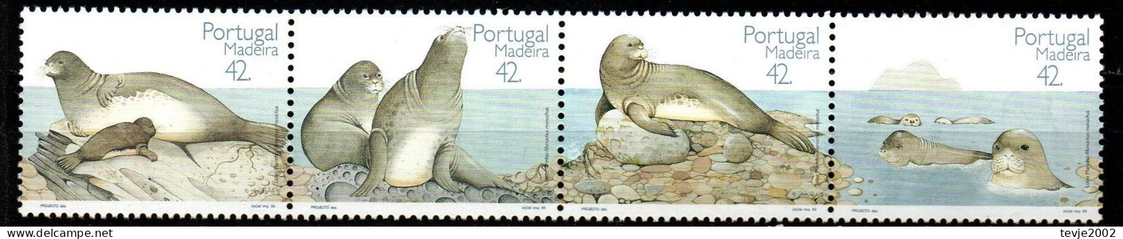 Portugal Madeira 1993 - Mi.Nr. 164 - 167 - Postfrisch MNH - Tiere Animals Robben - Other & Unclassified