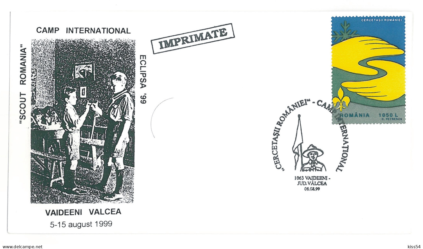 SC 55 - 1225 Scout ROMANIA, Special Stamp - Cover - Used - 1999 - Cartas & Documentos