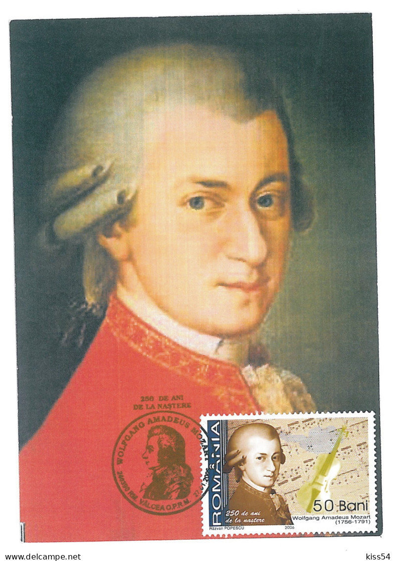 MAX 22 - 5 MOZART, Romania - Maximum Card - 2006 - Cantanti