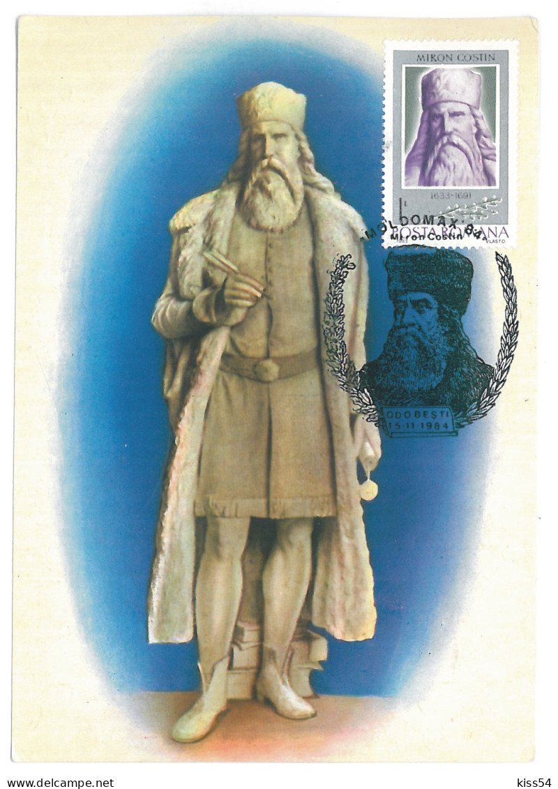 MAX 22 - 2 MIRON COSTIN, Romania - Maximum Card - 1984 - Tarjetas – Máximo