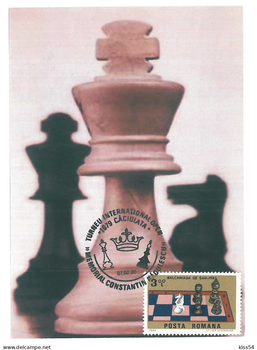 MAX 22 - 4 CHESS, Romania - Maximum Card - 2000 - Scacchi