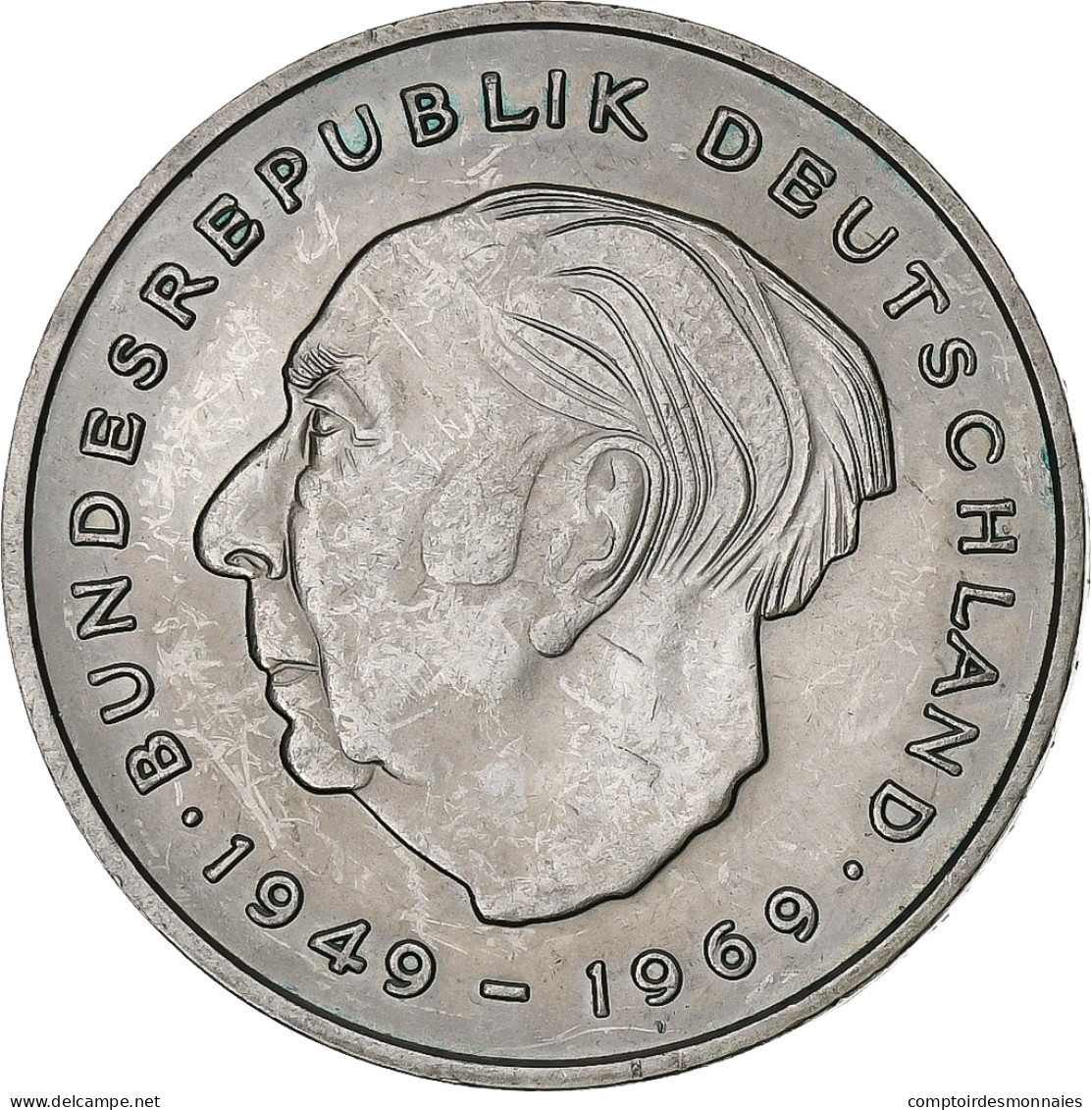 République Fédérale Allemande, 2 Mark, 1973, Munich, Copper-Nickel Clad - 2 Mark