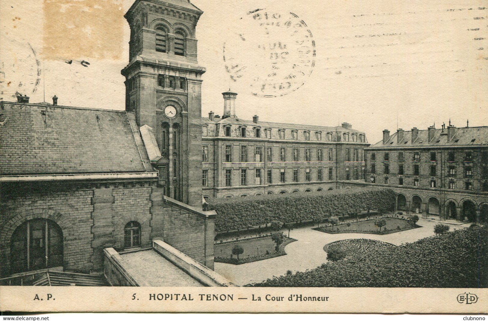 CPA - PARIS -  HOPITAL TENON - LA COUR D'HONNEUR(2) - Salute, Ospedali
