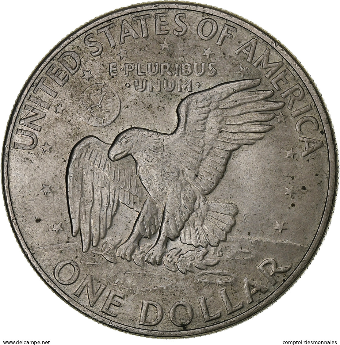 États-Unis, Dollar, Eisenhower Dollar, 1972, U.S. Mint, Cupronickel Plaqué - 1971-1978: Eisenhower