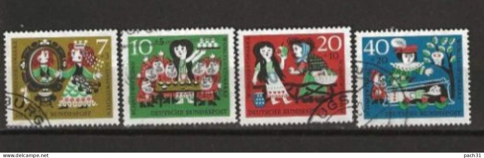RFA N° YT  257 à 260  Oblitérés  Conte   1962 - Used Stamps