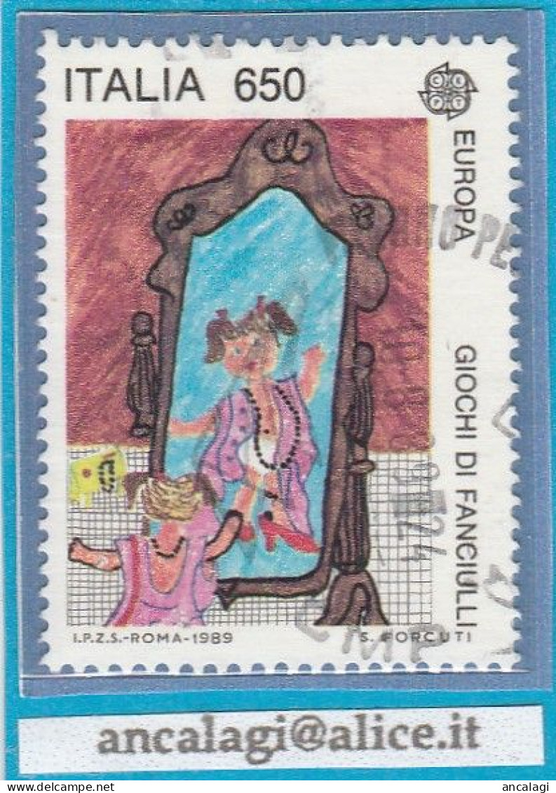 USATI ITALIA 1989 - Ref.0589 "EUROPA UNITA" 1 Val. - 1981-90: Used