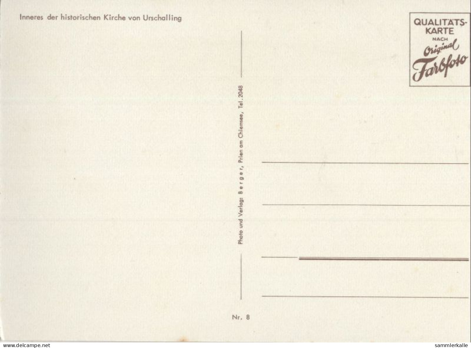 131259 - Prien-Urschalling - Kircheninneres - Rosenheim