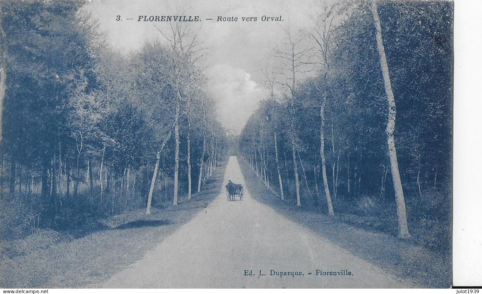 Julot1939 ... FLORENVILLE . Route Vers ORVAL Avec Calèche !1910 Vers MONTREUIL . - Florenville