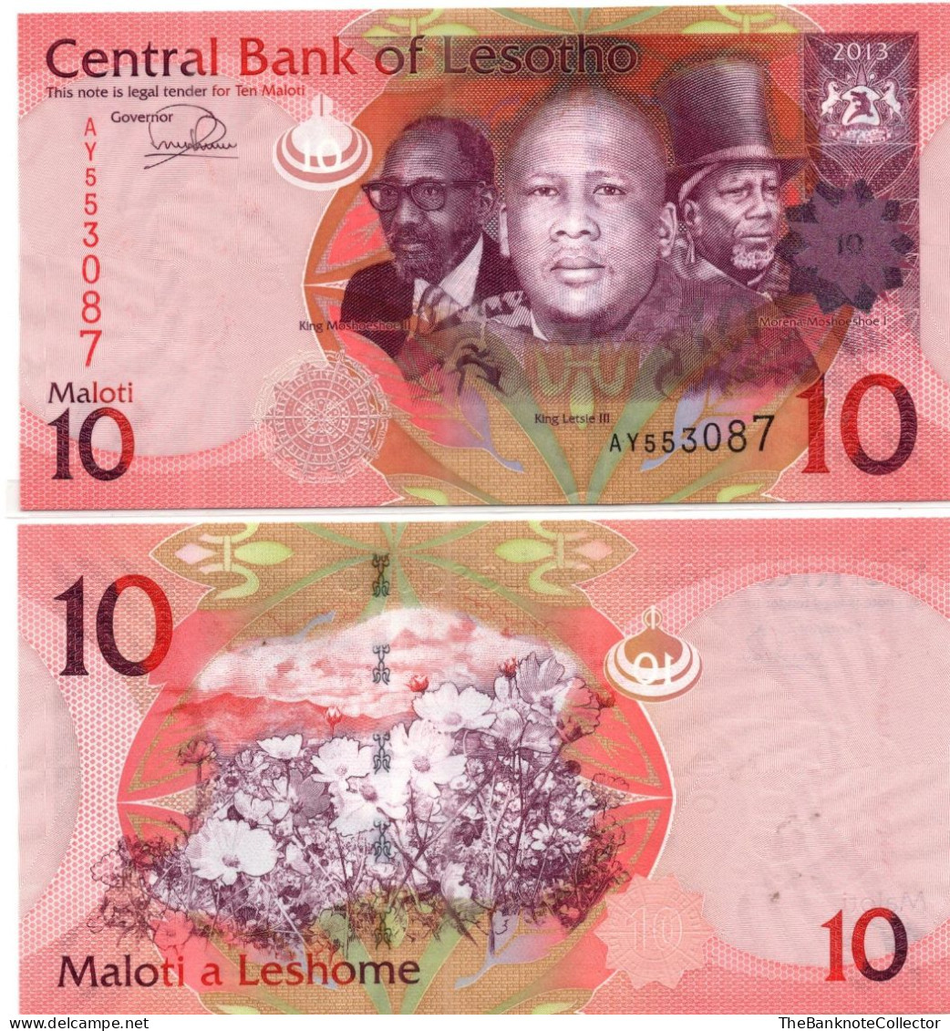 LESOTHO 10 Maloti 2013 P-21 UNC - Lesoto