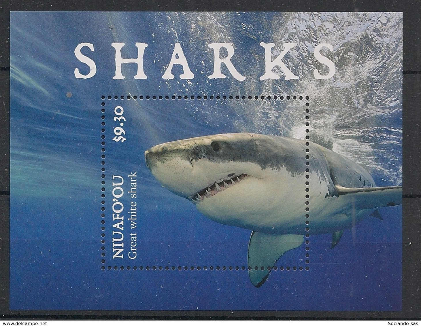 NIUAFO'OU - 2019 - Bloc Feuillet BF N°YT. 81 - Requins / Sharks - Neuf Luxe ** / MNH / Postfrisch - Andere & Zonder Classificatie