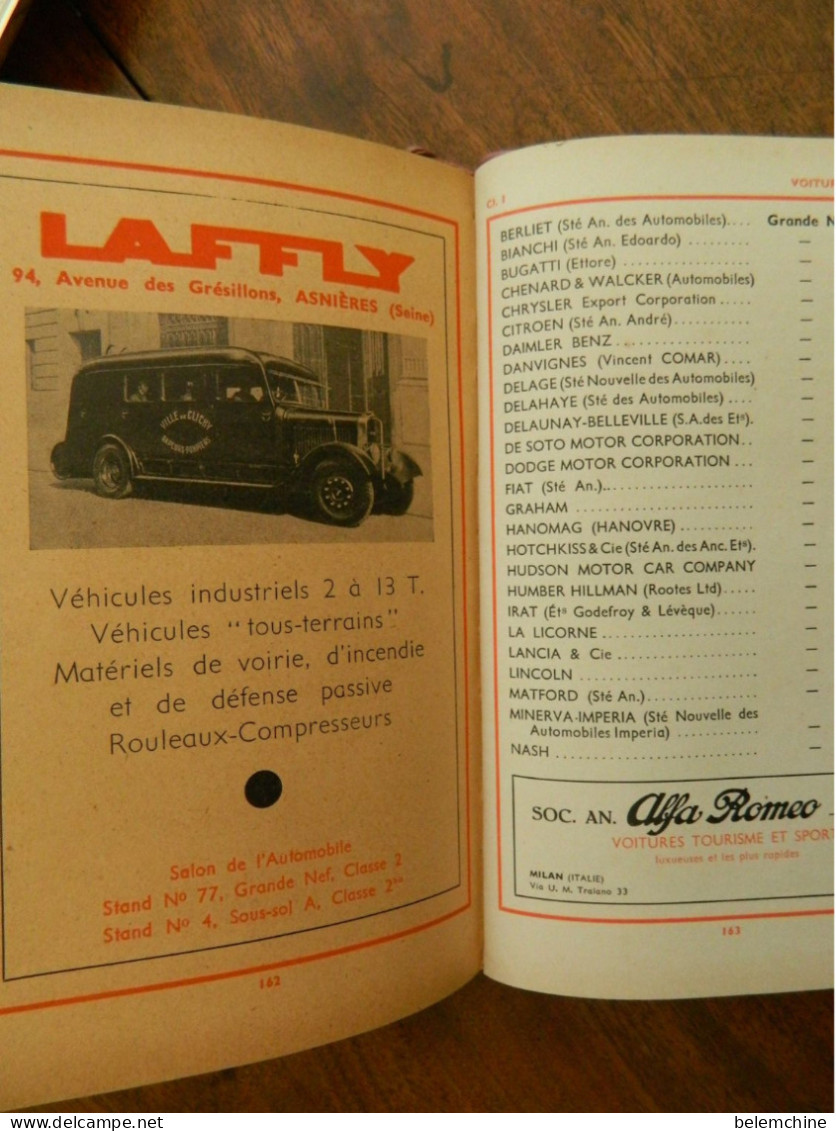 CATALOGUE OFFICIEL DU 32 ème SALON DE L'AUTOMOBILE DU CYCLE ET DES SPORTS  PARIS GRAND PALAIS 1938