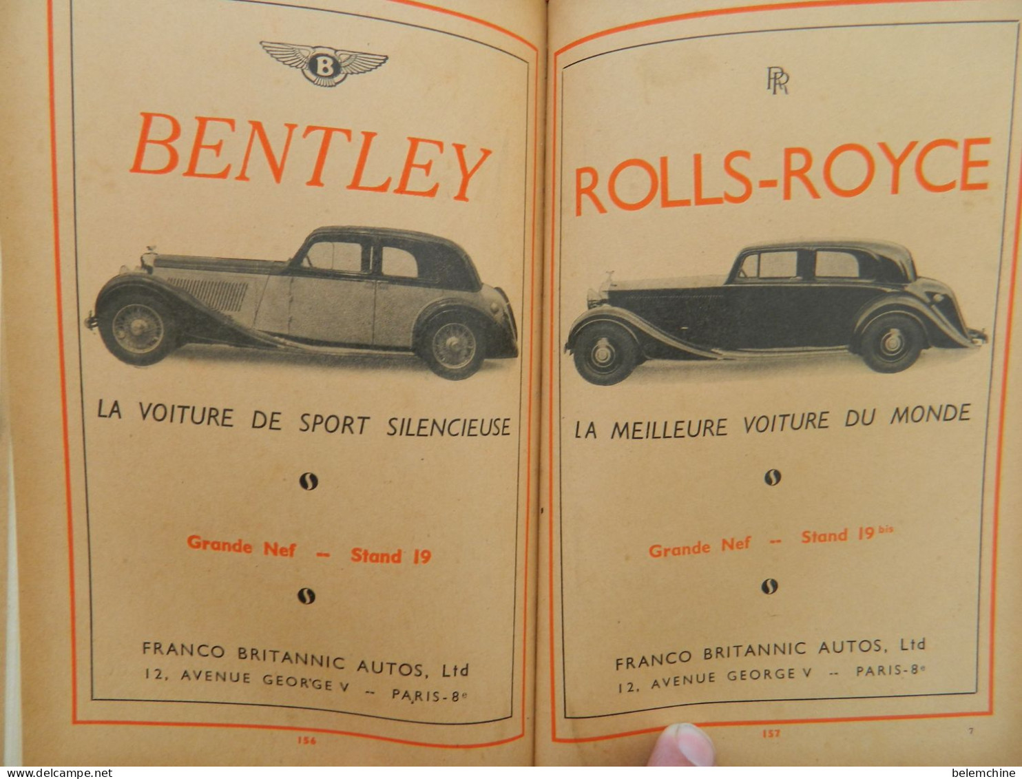 CATALOGUE OFFICIEL DU 32 ème SALON DE L'AUTOMOBILE DU CYCLE ET DES SPORTS  PARIS GRAND PALAIS 1938