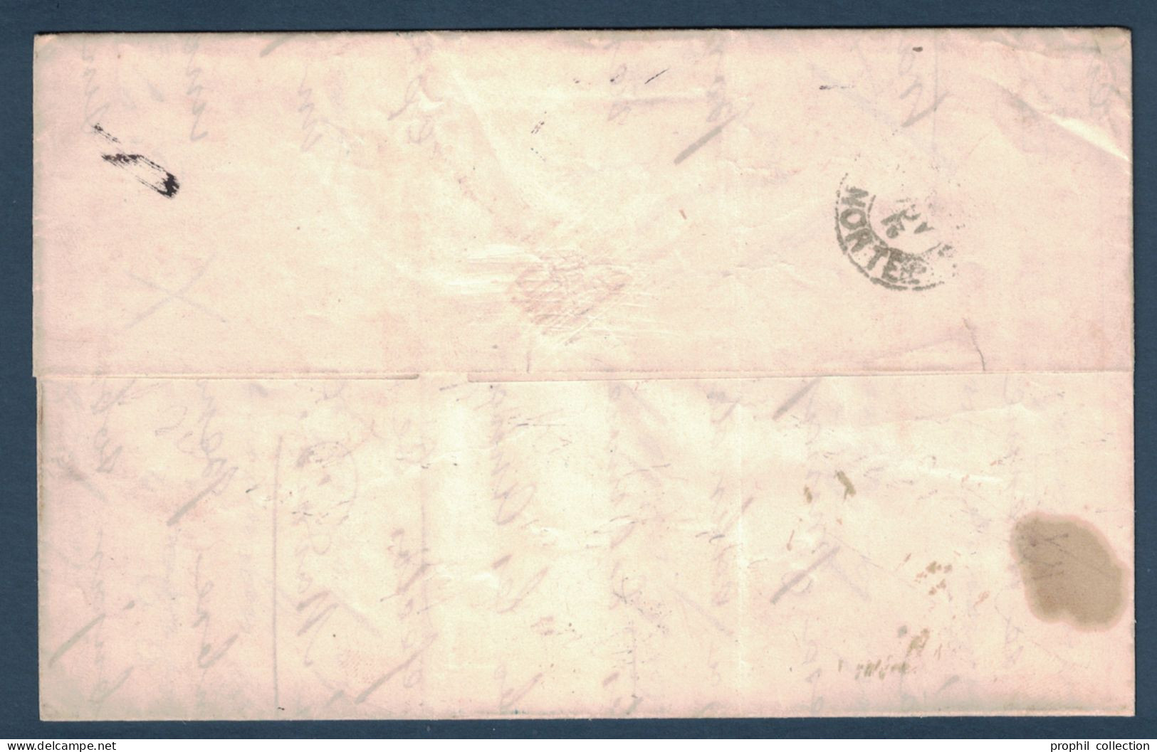 LETTRE COVER LEON SPAIN ESPAGNE > FRANCIA CACHET PD CAD BLEU ENTRÉE FRANCE ST JEAN DE LUZ 1871 - Lettres & Documents