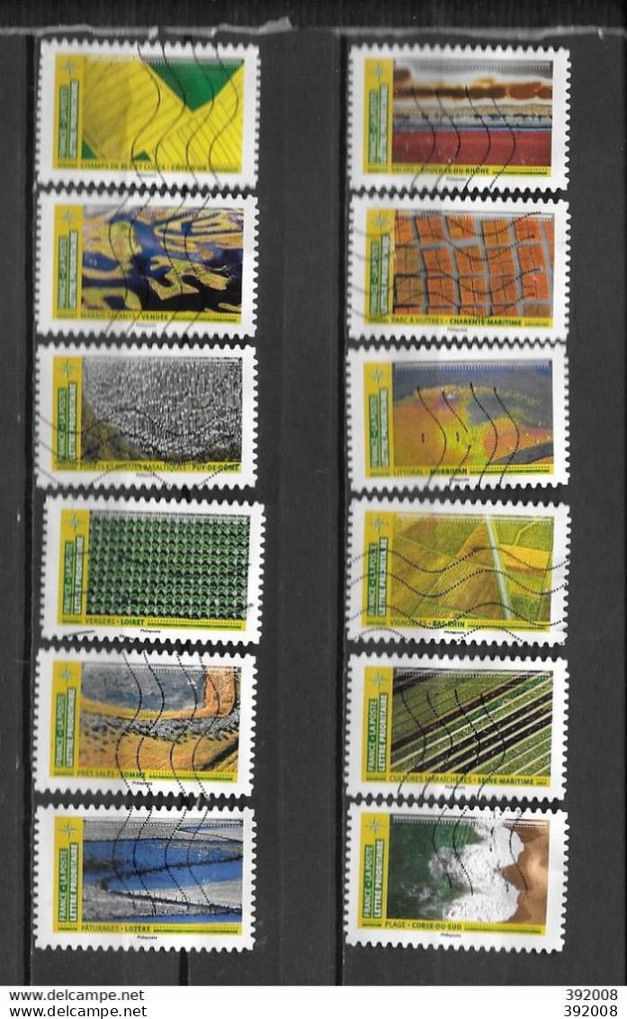 2021 - 259 - 1942 à 1953 - Mosaique De Paysages - Gebraucht