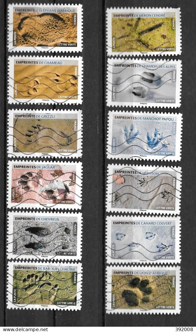 2021 - 261 - 1956 à 1967 - Empreintes D'animaux - Gebraucht