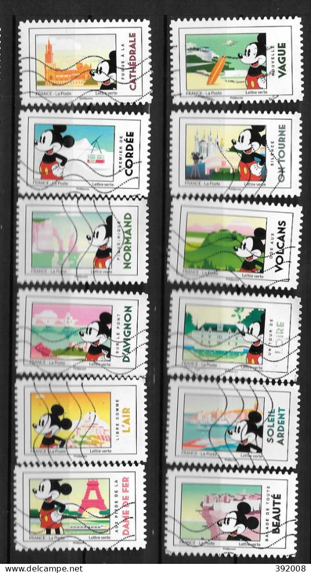 2018 - 203 - 1582 à 1593 - Mickey Et La France - Gebraucht