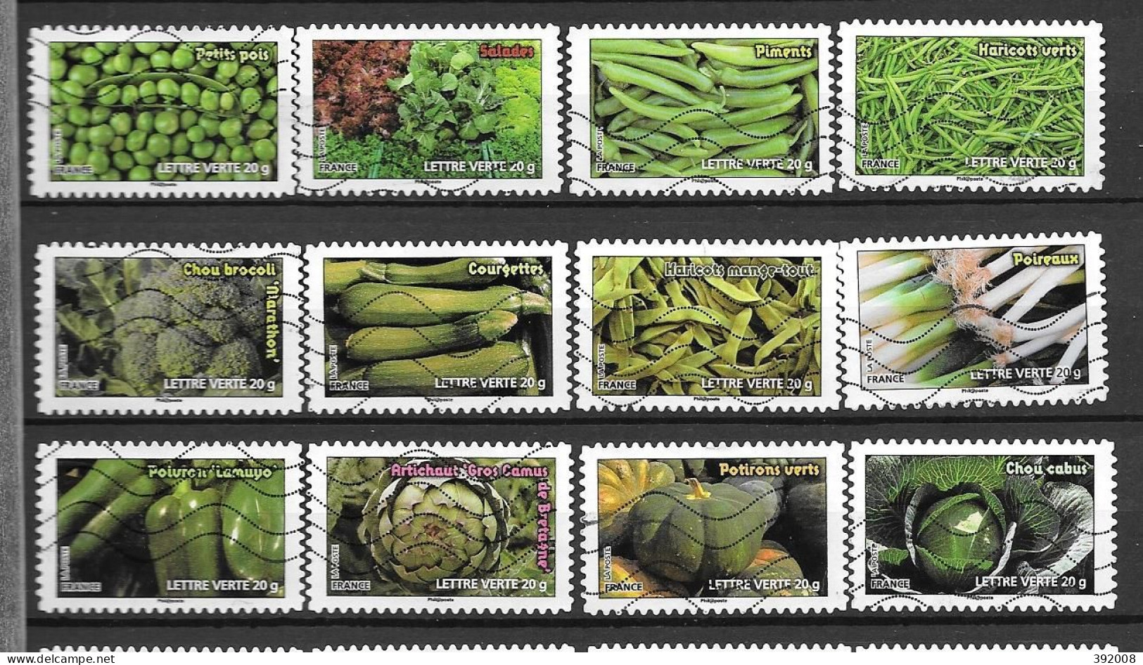 2012 - 81 - 739 à 750  - Légumes - Oblitérés