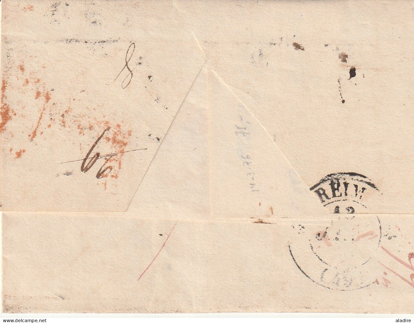 1834 - 1863 - 6 Entire Letters From Moscow & St Petersburg To Paris, Bordeaux And Reims, France - 12 Scans - Collections