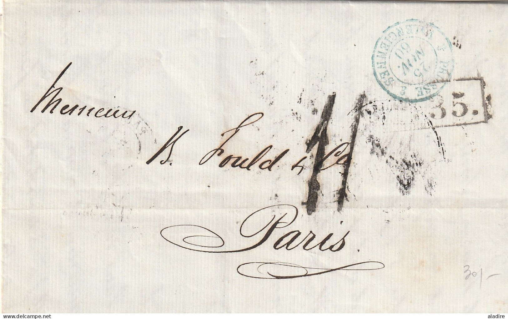 1834 - 1863 - 6 entire letters from Moscow & St Petersburg to Paris, Bordeaux and Reims, France - 12 scans