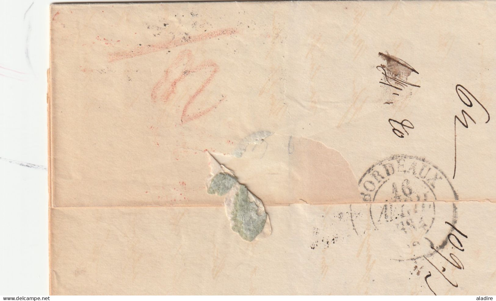 1834 - 1863 - 6 entire letters from Moscow & St Petersburg to Paris, Bordeaux and Reims, France - 12 scans