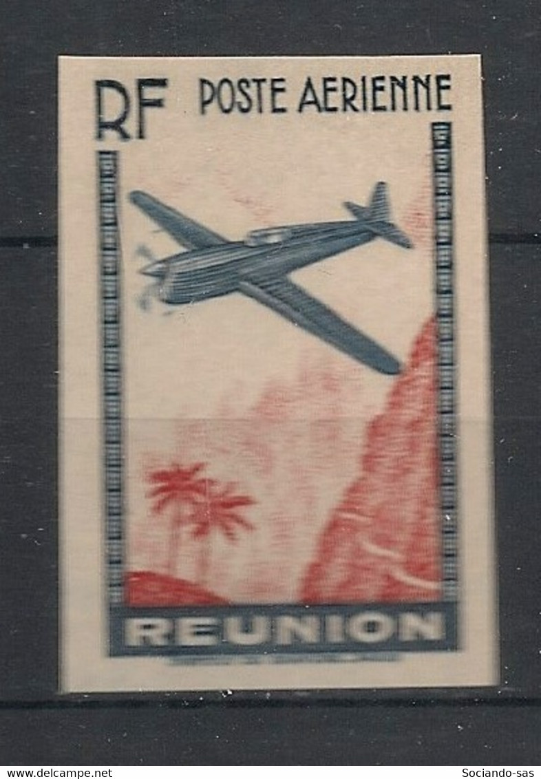 REUNION - 1938 - Poste Aérienne PA N° 2a (Dallay) - VARIETE Non Dentelé / Sans Valeur - Neuf Luxe ** / MNH / Postfrisch - Posta Aerea