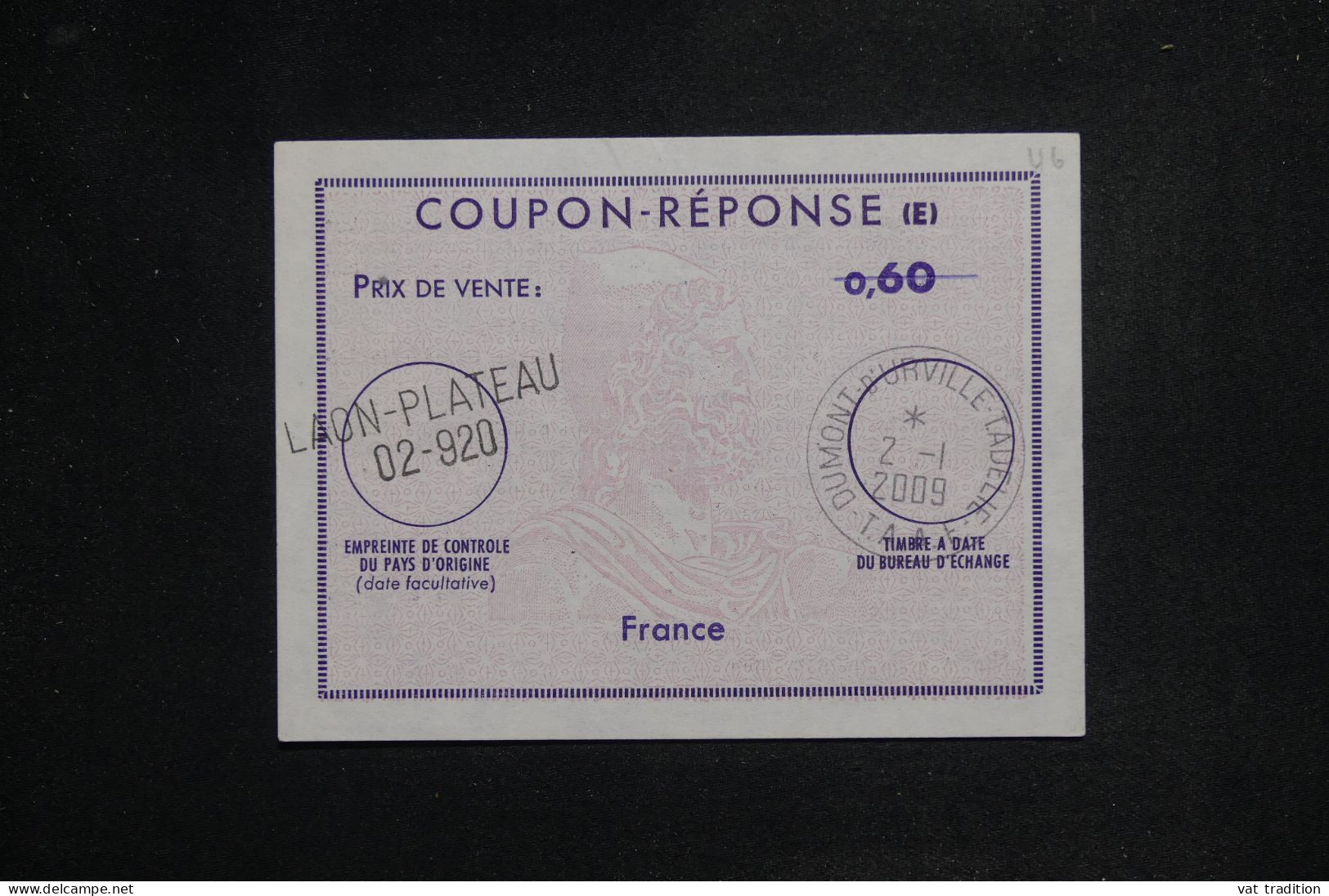 FRANCE - Coupon Réponse De Laon En 2009 - L 151737 - Coupons-réponse