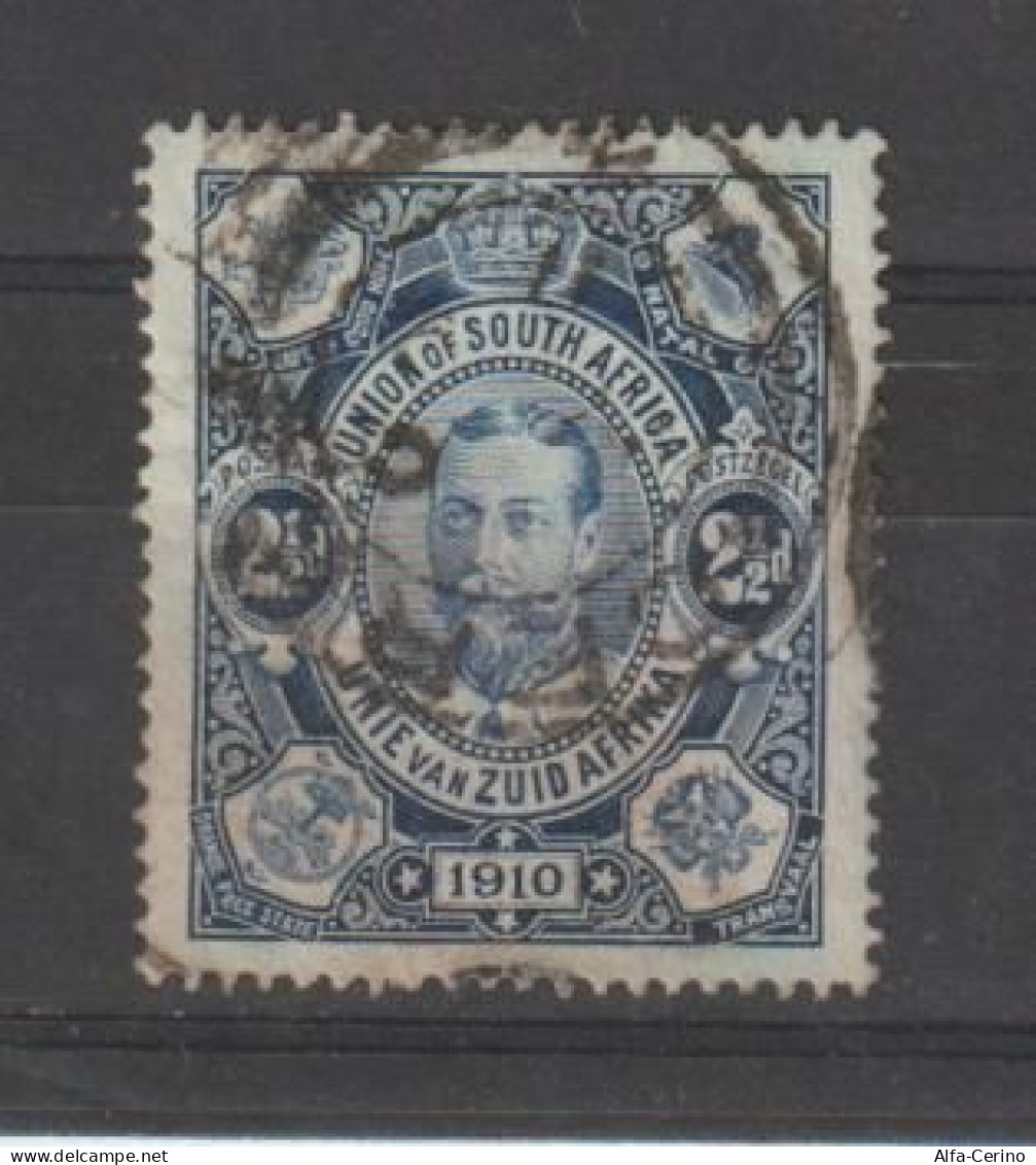 SOUTH   AFRICA:  1910  GEORGE  V°  -  2 1/2 P. USED  STAMP  - YV/TELL. 1 - Gebraucht