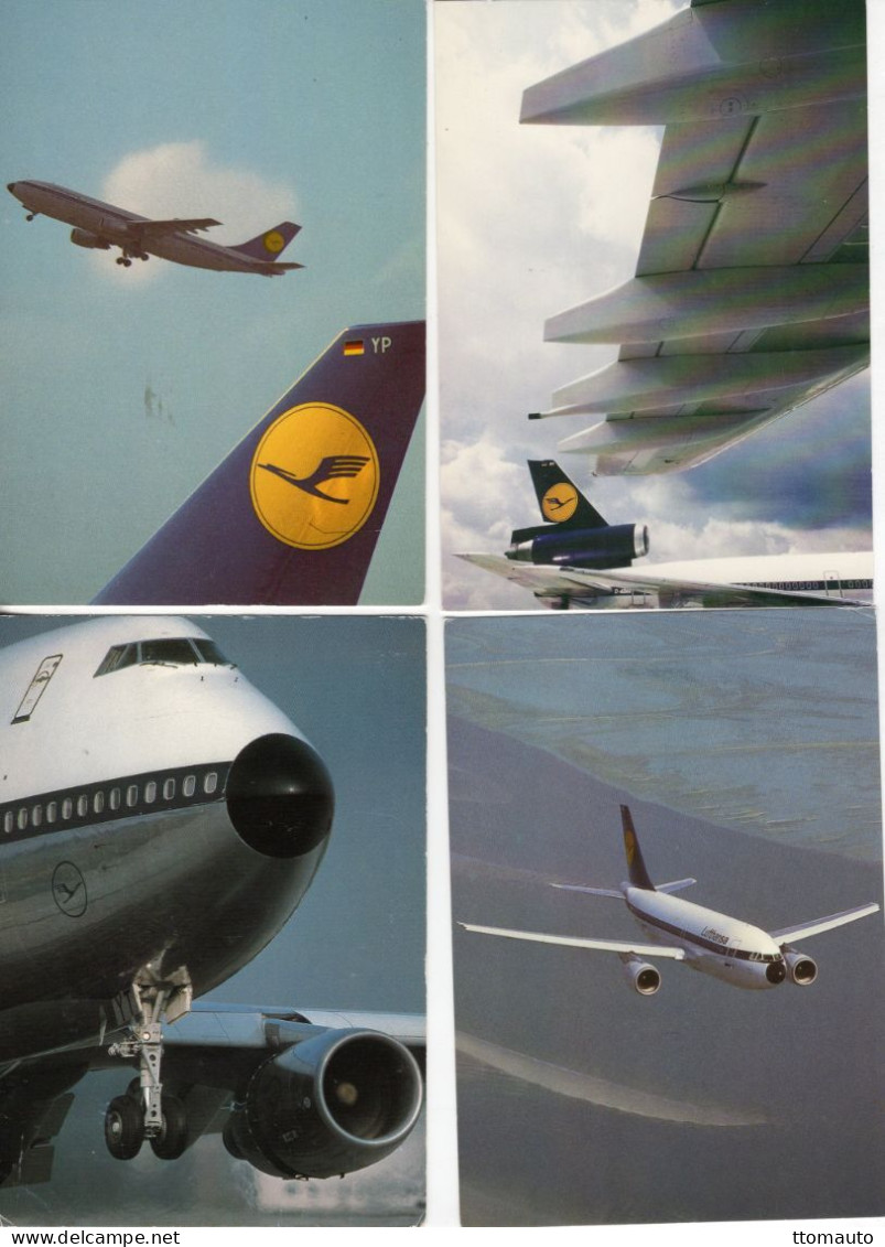 Lot Of 18 LUFTHANSA  Publicity Postcards - All Different - 18 X CPM's - Collezioni E Lotti