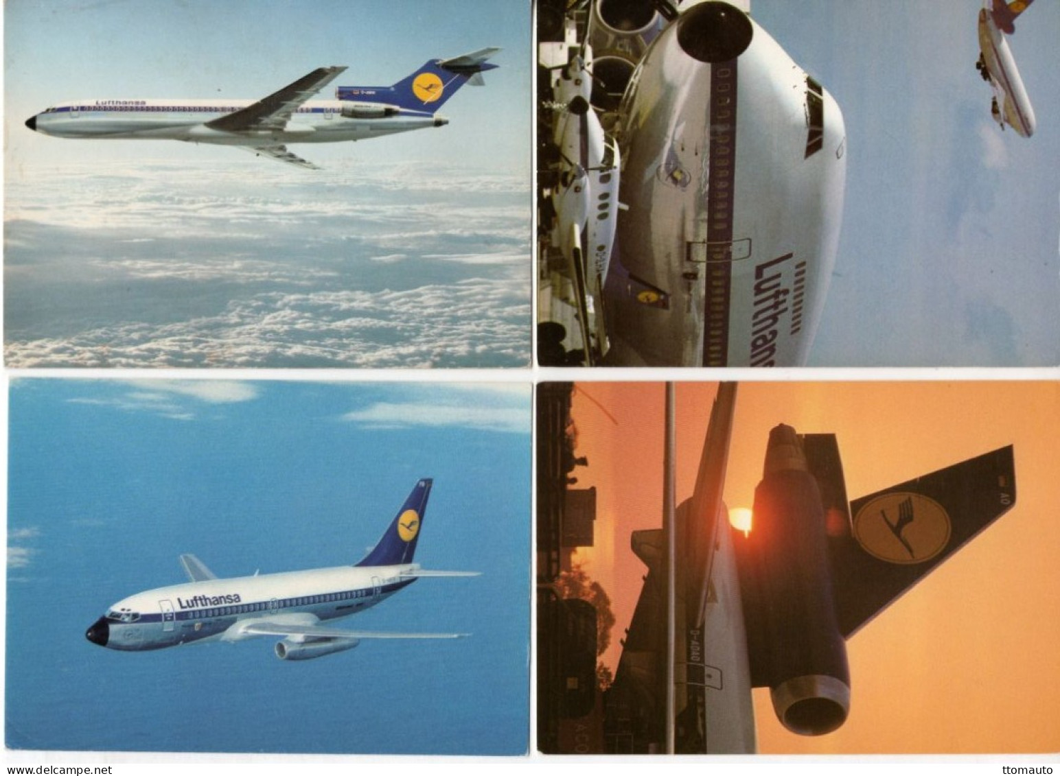 Lot Of 18 LUFTHANSA  Publicity Postcards - All Different - 18 X CPM's - Collezioni E Lotti