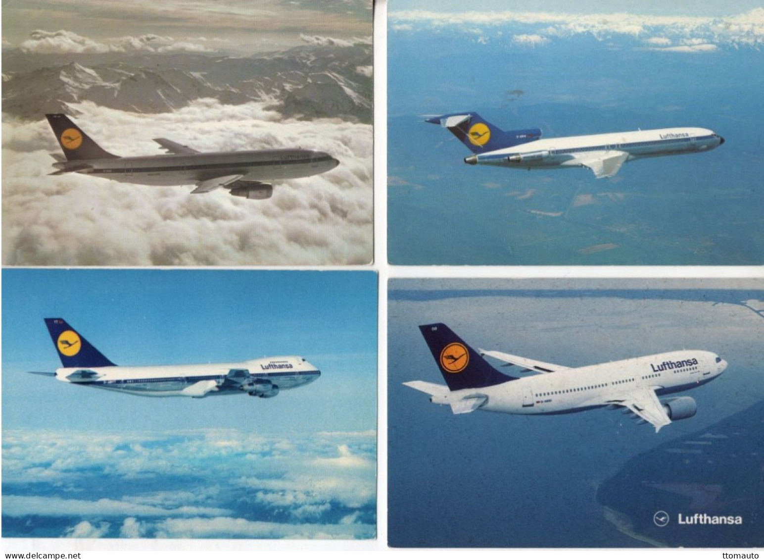 Lot Of 18 LUFTHANSA  Publicity Postcards - All Different - 18 X CPM's - Collezioni E Lotti