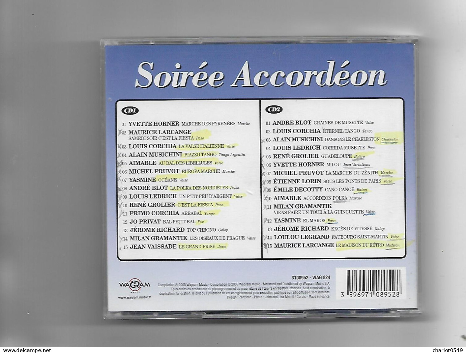 2 Cd 30 Titres Soiree Accordeon - Other & Unclassified