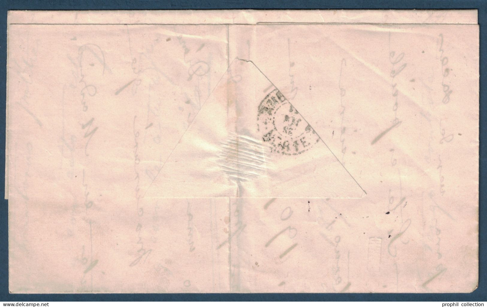 LETTRE COVER LEON SPAIN ESPAGNE > FRANCIA CACHET PD CAD BLEU ENTRÉE FRANCE ST JEAN DE LUZ 1871 - Storia Postale