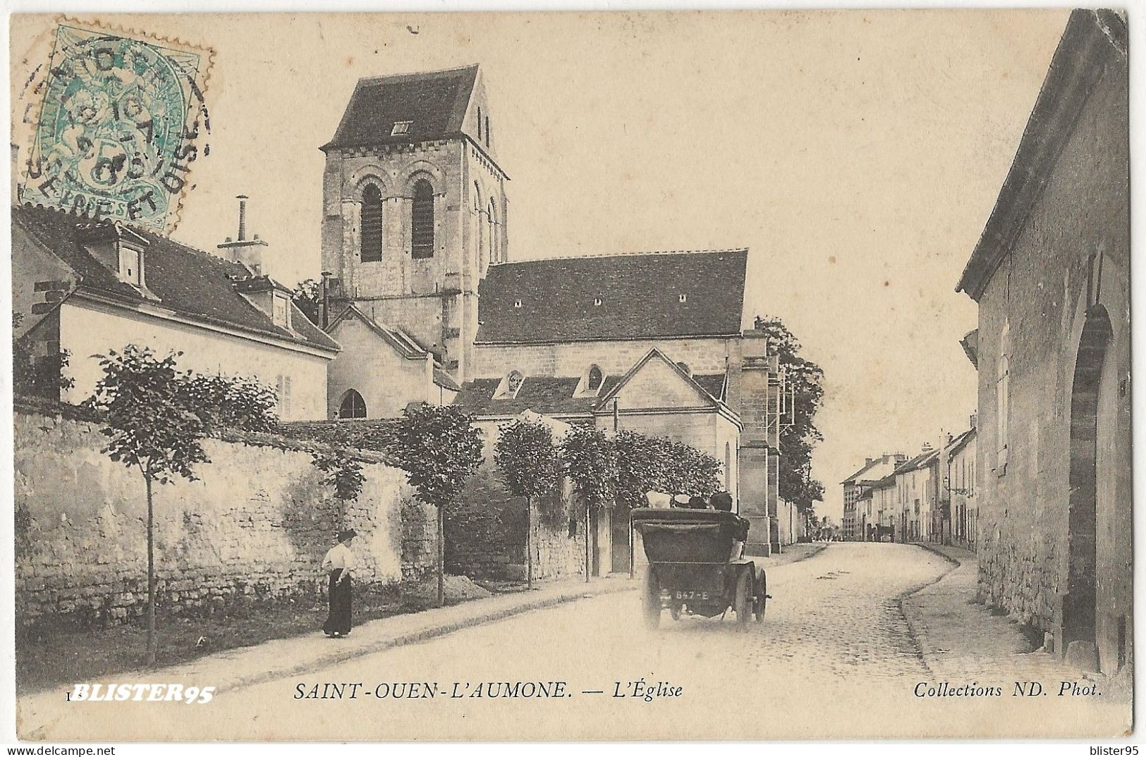 Saint Ouen L Aumone (95) , L Eglise , Envoyée En 1905 - Saint-Ouen-l'Aumône