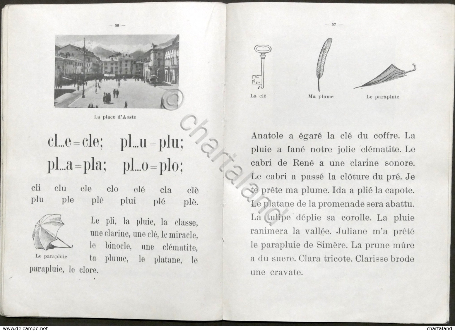 Sillabario - Chez Nous - Syllabaire - 1^ Parte - Valle D'Aosta 1950 - Andere & Zonder Classificatie