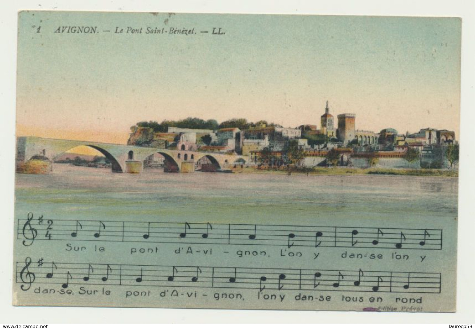 AVIGNON - Le Pont Saint-Bénézel - Chanson - Partitions - Musica E Musicisti