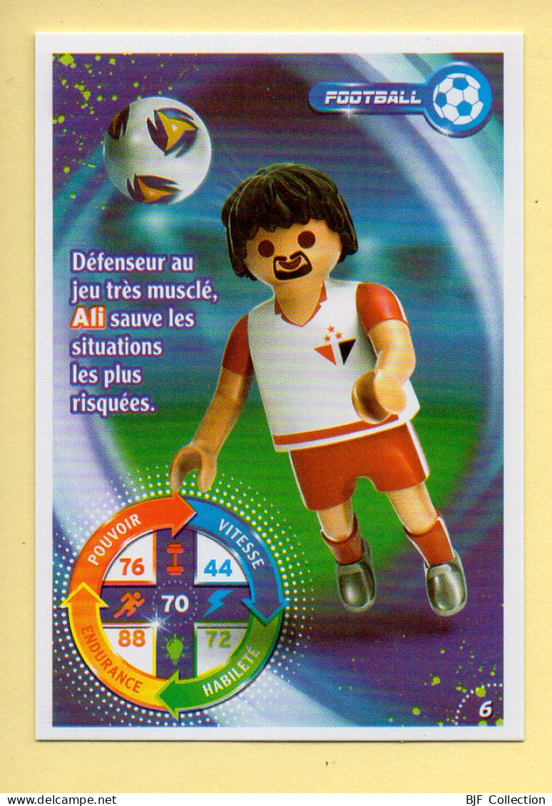 Carte Playmobil N° 6 / Football / Ali / Le Monde Du Sport / Carrefour Market - Otros & Sin Clasificación