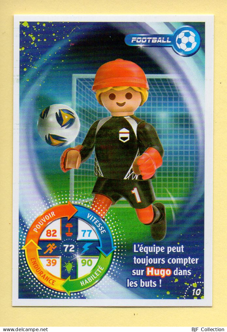 Carte Playmobil N° 10 / Football / Hugo / Le Monde Du Sport / Carrefour Market - Autres & Non Classés