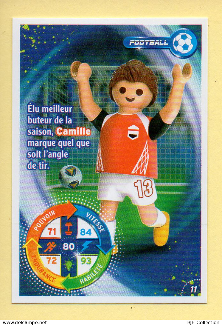 Carte Playmobil N° 11 / Football / Camille / Le Monde Du Sport / Carrefour Market - Andere & Zonder Classificatie