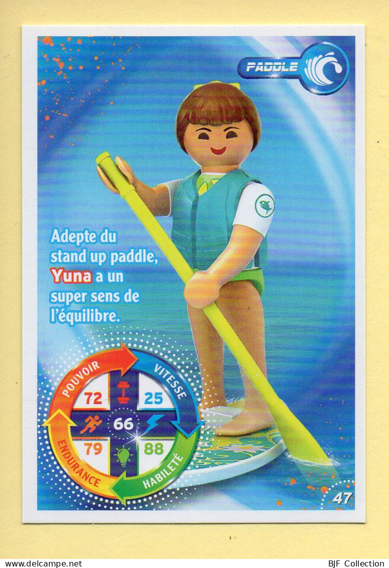 Carte Playmobil N° 47 / Paddle / Yuna / Le Monde Du Sport / Carrefour Market - Autres & Non Classés