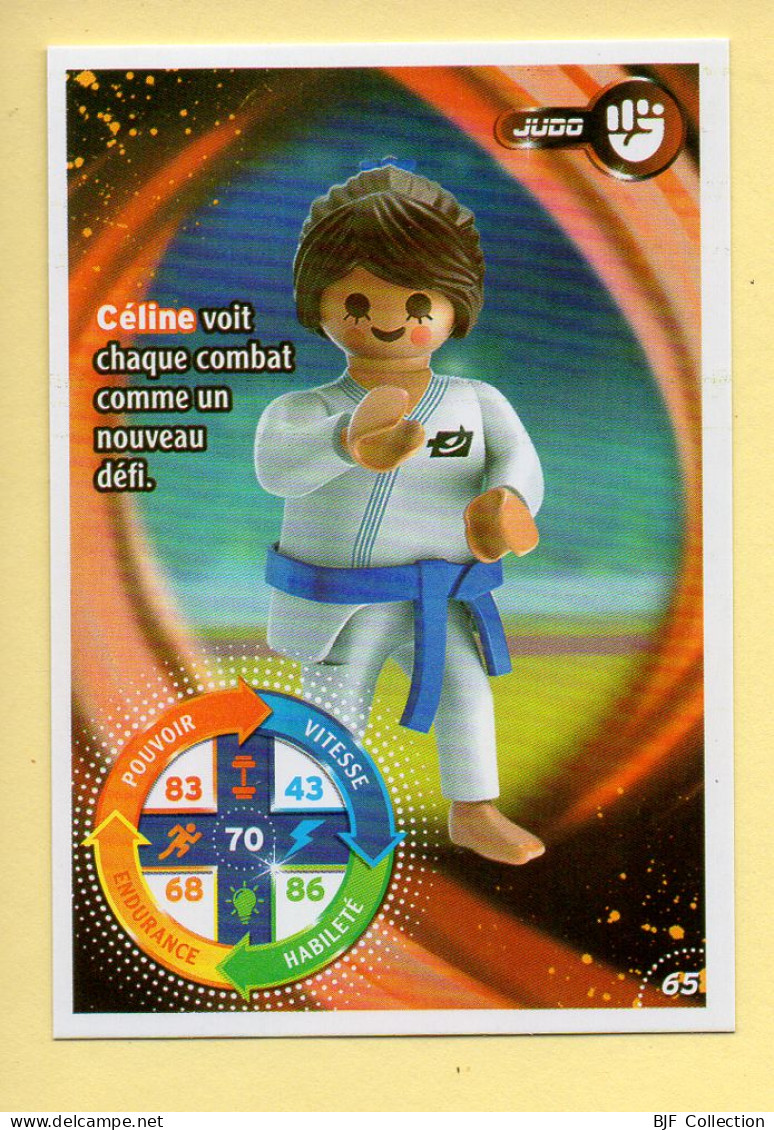 Carte Playmobil N° 65 / Judo / Céline / Le Monde Du Sport / Carrefour Market - Autres & Non Classés