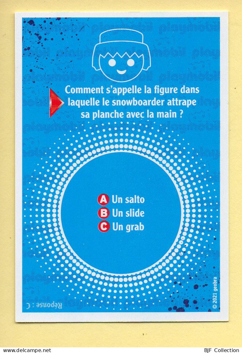 Carte Playmobil N° 95 / Pêche Sportive / Pierre / Le Monde Du Sport / Carrefour Market - Andere & Zonder Classificatie