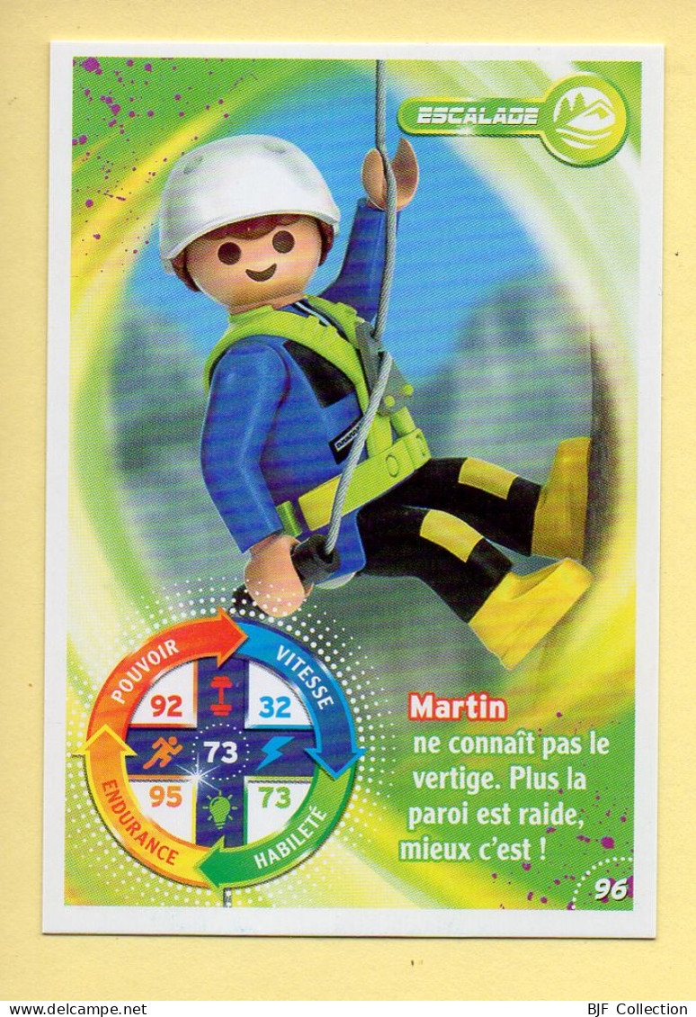 Carte Playmobil N° 96 / Escalade / Martin / Le Monde Du Sport / Carrefour Market - Autres & Non Classés