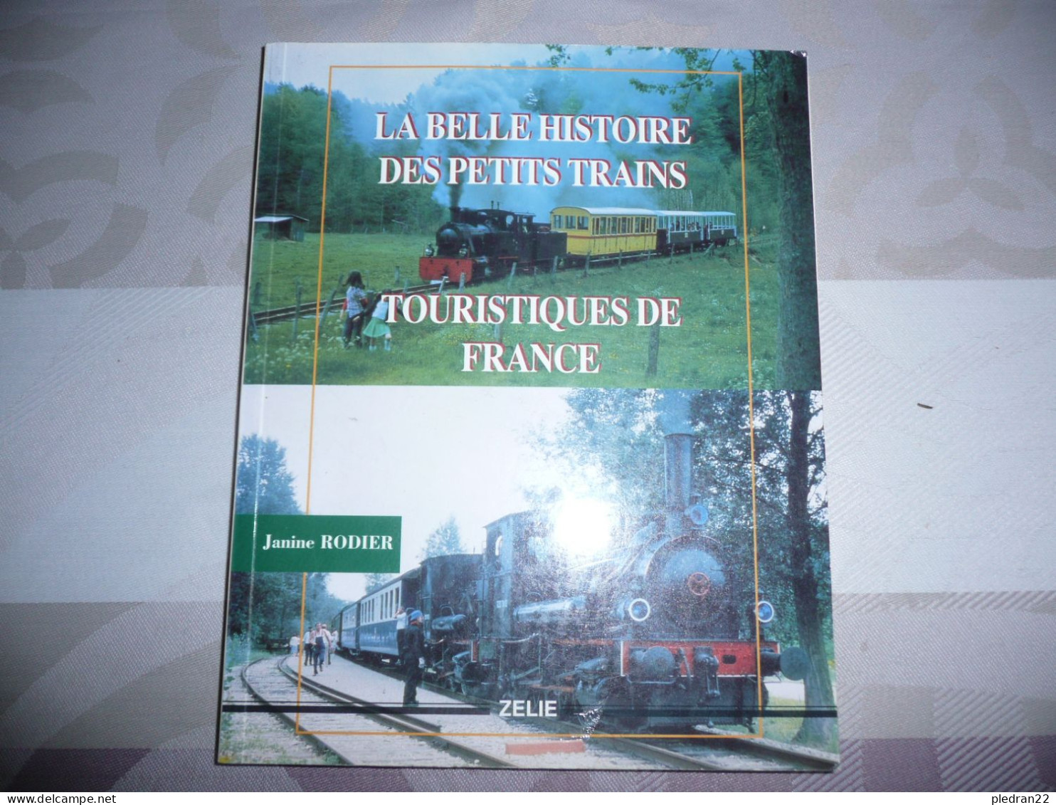 CHEMINS DE FER TRAIN JANINE RODIER LA BELLE HISTOIRE DES PETITS TRAINS TOURISTIQUES DE FRANCE EDITIONS ZELIE 1993 - Spoorwegen En Trams