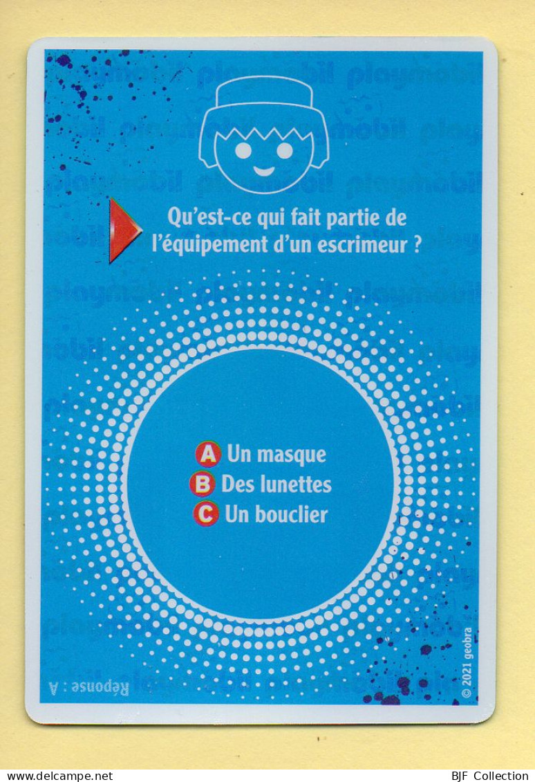 Carte Playmobil N° 44 / 3D / Plongée / Marlène / Le Monde Du Sport / Carrefour Market - Altri & Non Classificati