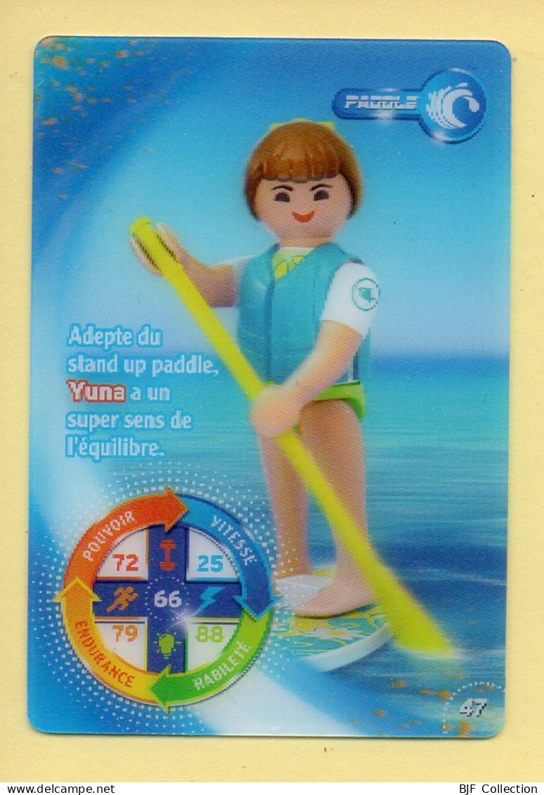 Carte Playmobil N° 47 / 3D / Paddle / Yuna / Le Monde Du Sport / Carrefour Market - Altri & Non Classificati